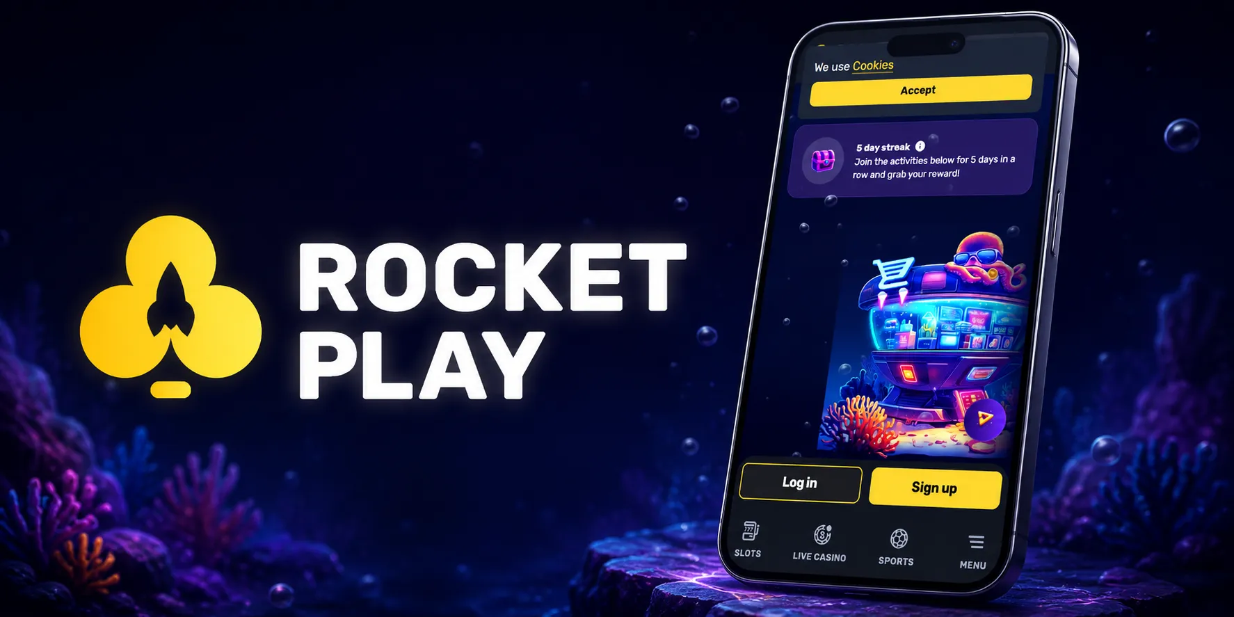 RocketPlay Casino App Screenshot